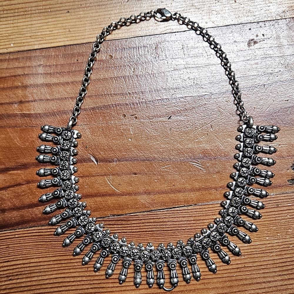 Bohemian Vinatage Silver Necklace